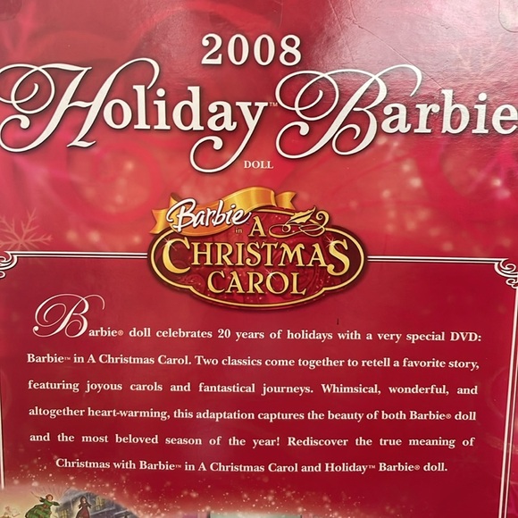2008 Holiday Barbie 20th Anniversary Edition NIB Mint Condition - Picture 5 of 10